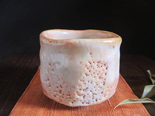 鼠志野　加藤健　ぐい呑み 九郎窯 加藤健 鼠志野 志野焼 ぐい呑 共箱